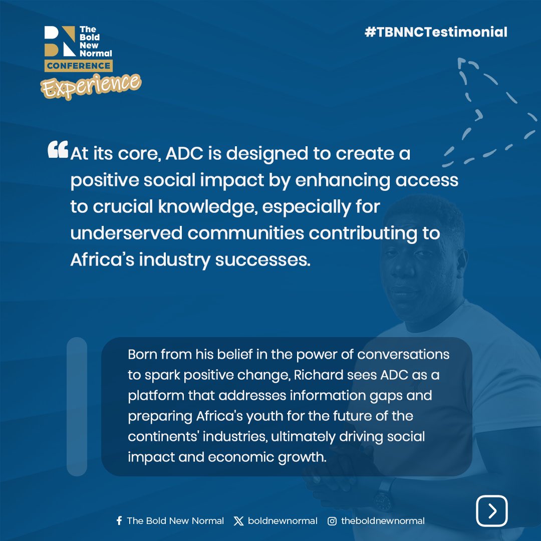 It’s #TestimonialThursday 👏🏾

Secure your spot at The Bold New Normal Conference 2024!

Get your conference ticket now on lucyquist.com, egotickets.com, or using the shortcode 71333*121#.

#TheBoldNewNormal #TBNNC #TBNNC2024