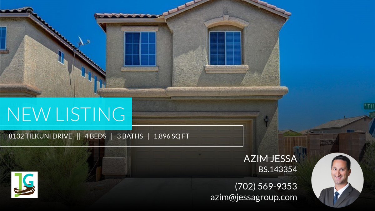 📍 New Listing 📍 Take a look at this fantastic new property that just hit the market located at 8132 Tilkuni Drive in Las Vegas. Reach out here or at (702) 569-9353 for more information #Realestate #Realtor #lasvegas #homeforsale ... jessagroup.com/property/nv/89…
