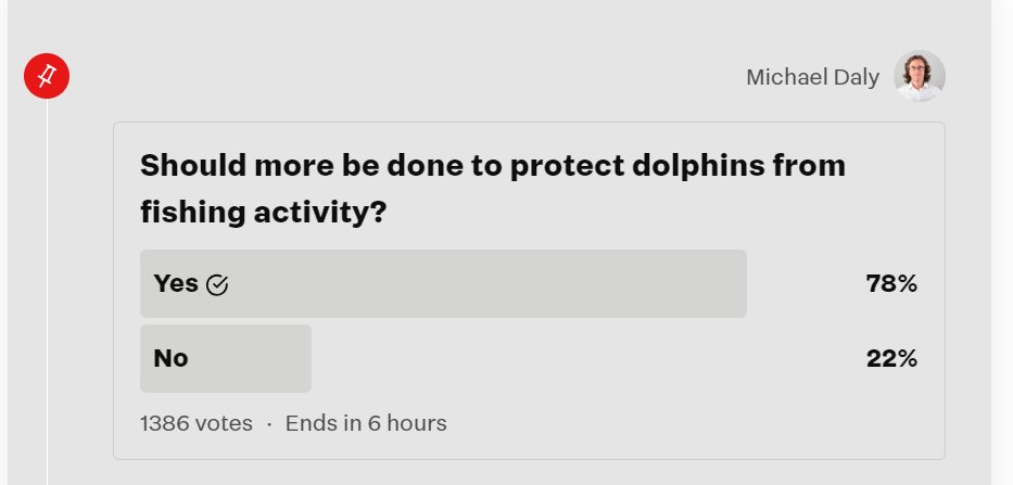 There's a strong mandate for Hector's protection according to the poll that went with the news coverage of our event last weekend.
#protecthectors
#everydolphinmatters
#setnetfreeseas
#PMChristopherLuxon