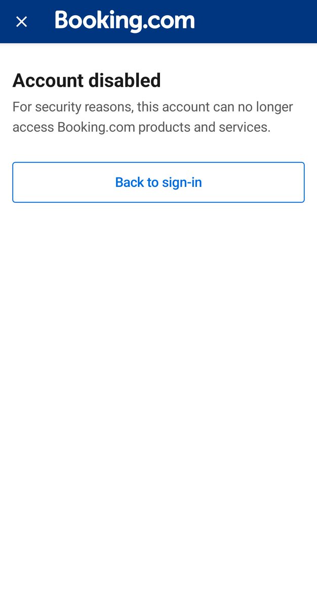 m_merayani's tweet photo. No one can help me !! I sent more than 5 emails and make a call more than 5 times  and no one help me , every body say call thise nomber, send to thise email, no one want to do his job and fix my problem @bookingcom  my account disabled due to security reasons  ??!! https://t.co/u8r4ewFii6