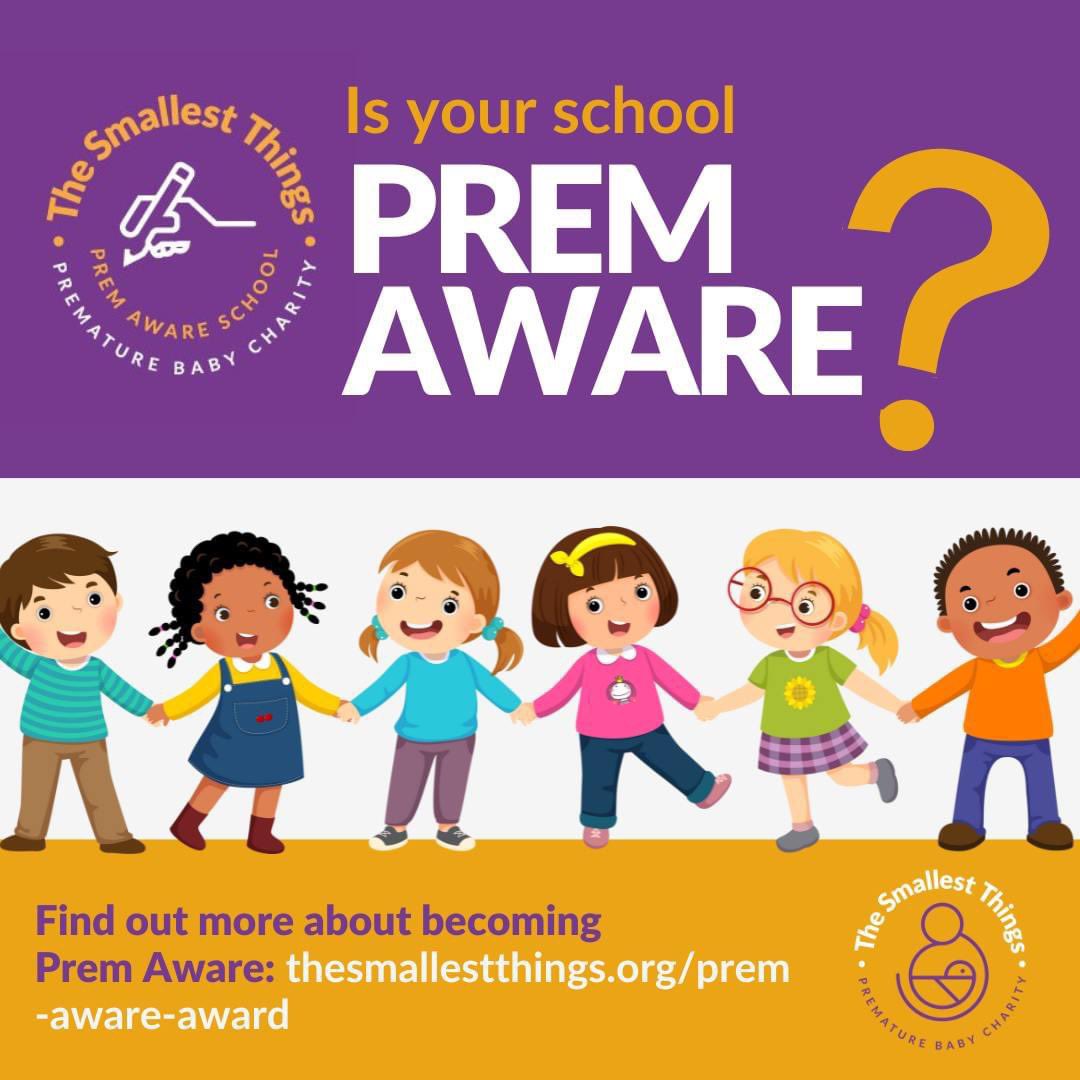 On average two to three children in every classroom may have been born premature. And while being born early does not mean a child will have additional educational needs, it does increase the chances. 

Find out more and see how you can become #PremAware - thesmallestthings.org/prem-aware-awa…