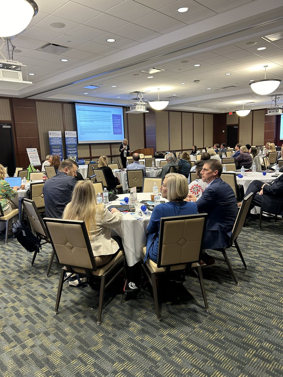 AlabamaAFP's tweet image. Amy Smith, VP of Membership Services &amp;amp; Education @TCHtweets  leads off our afternoon educational session at the #AFP2024Summit regarding Real-Time Payments &amp;amp; the future of Instant Payments!