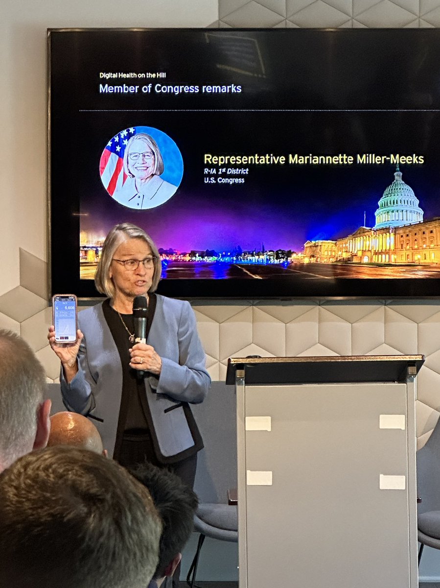 Thank you <a href="/RepMMM/">Rep. Mariannette Miller-Meeks, M.D.</a> for joining us today at #DigitalHealthOnTheHill