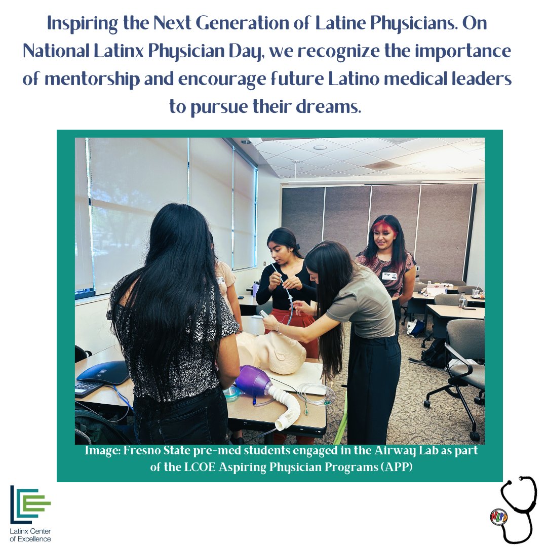 Representation matters. On October 1st, #NationalLatinoPhysicianDay, we recognize the importance of mentorship and encourage future Latino medical leaders to pursue their dreams. 
#nationallatinophysicianday 
#nationallatinaphysicianday #nationallatinxphysicianday #mentorship