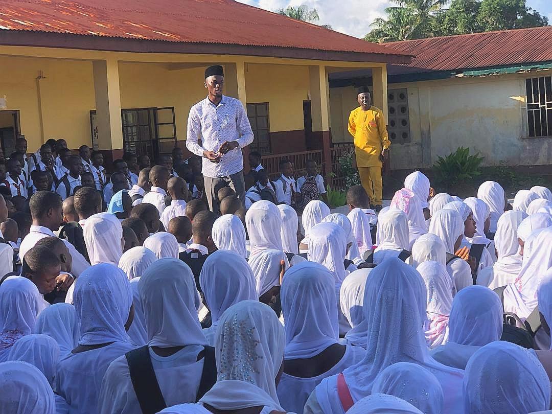 ahmadiyya_sl's tweet photo. Seerat-un-Nabi program at Bullom Ahmadiyya Muslim Secondary School, Masoila in Lungi.

Images provided by Molvi Mohamed Bangura

#Islam #Muhammad #RasoolAllahSAW #SeeratUnNabiConference #ahmadiyya #ahmadi #sierraleone #africa #Ahmadiyyat #IloveMuhammad https://t.co/a3mtMBsE98