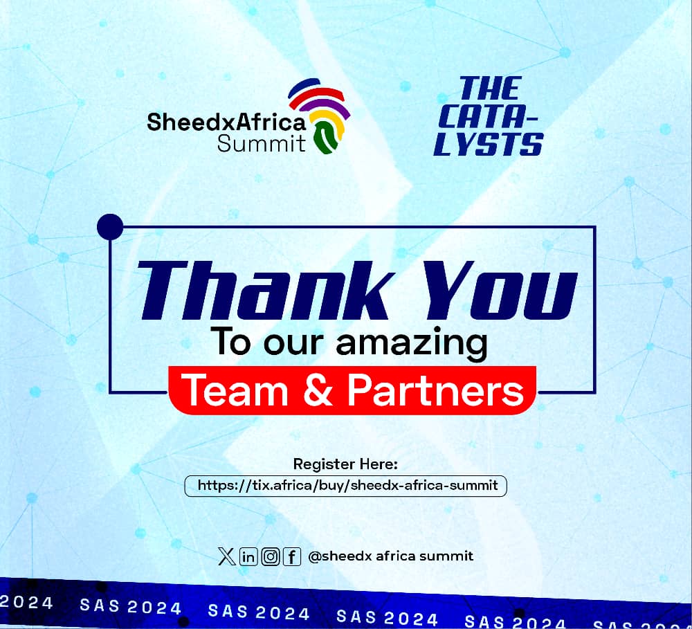 confidence_Nika's tweet photo. Huge thanks to our amazing team and partners! Sheedx Africa Summit success is credited to your hard work and dedication.
Stay tuned for SAS25 updates and join our mission to empower women in tech in Africa!

#TheSheedxAfricaSummit2024#SAS24 #TechForWomen
#WomenInTech #DigitalBoss https://t.co/oOJn5MSWu3