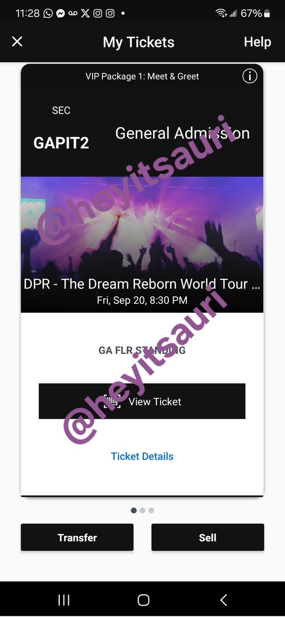 heyitsauri's tweet photo. Selling 1 ticket to DPR THE DREAM REBORN WORLD TOUR in Dallas stop on Fri, Sep 20
I'm selling it at $300 
Accept PayPal ( ff and gs),  zelle
Unfortunately, my sister cannot longer go 😔
 #thedreamreborntour2024
#THEDREAMREBORNTOUR
#DPR https://t.co/VTBLvLSboI