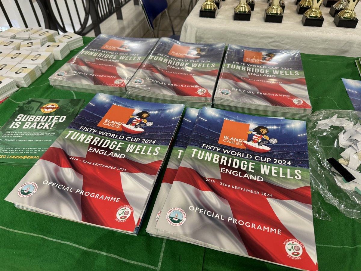 We are ready for the Subbuteo World Cup tomorrow Royal Victoria Place

#Subbuteo #SubbuteoWC24 #TunbridgeWells #SubbuteoTWells
