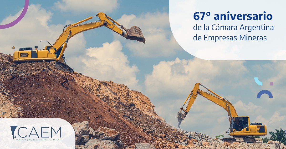 ¡Felices 67 años a la <a href="/camaramineraarg/">CAEM - Cámara Argentina de Empresas Mineras</a>! Celebramos nuestro trabajo conjunto desde el inicio y la coordinación de la Mesa de Minería, y reafirmamos el compromiso de seguir fortaleciendo este sector clave de la economía.