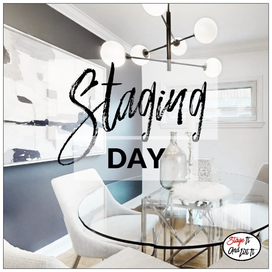 StageItAndList's tweet photo. #StagingDay in Pickering ❤️! Coming soon, a stunning 3 bedroom John Boddy home with a finished basement on a large pie-shaped lot. Stay tuned for the staging reveal...
.
.
#stageitandlistit #homestaging #stagingsells #staging #staginghomes #realestatestaging #stagedtosell https://t.co/ZKuY8yrUzZ