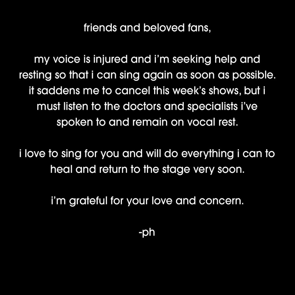 campgreensky's tweet image. Upcoming Show Update:

This week’s shows have been canceled. Refunds for High Point, NC and Union Hall, VA will automatically be issued from your point of purchase. 

Canceled shows: 
9/19 - Nashville, TN
9/20 - High Point, NC
9/21 - Camden, NJ
9/22 - Union Hall, VA