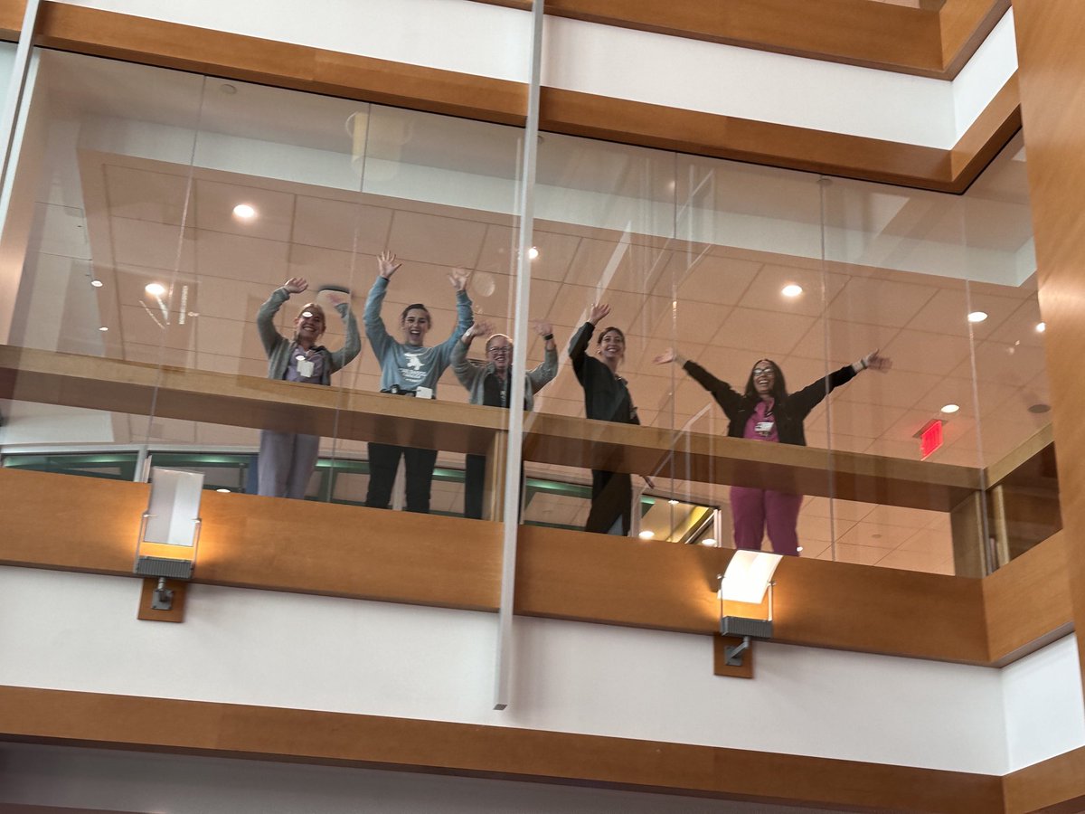CHPtransplant's tweet photo. Our @ChildrensPgh transplant nurses and APPs are just so cool - cheering
@DVEMichele and me as we become Rock Stars- join us by donating at https://t.co/Vk36S2EVwU #Radiothon or calling 412-692-8900 #thisisourmoment #childrencan’twait https://t.co/qzs9aplqLD