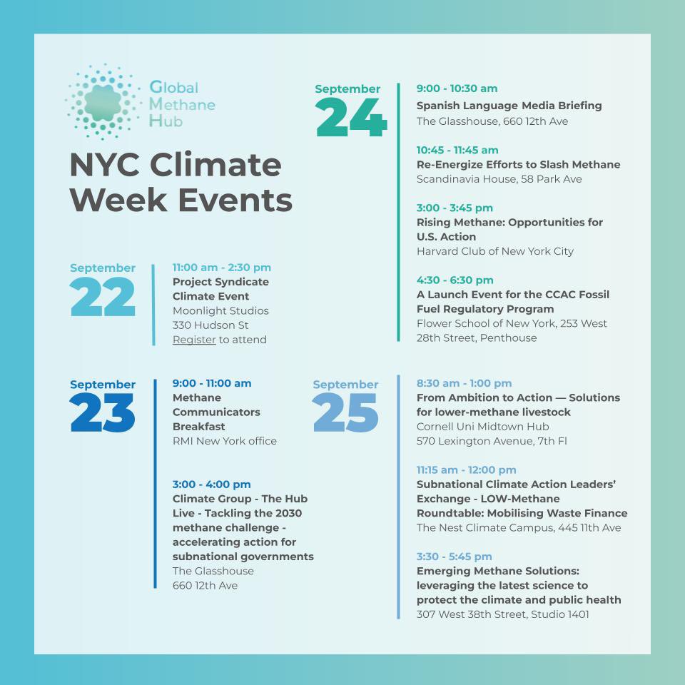 Will you be at New York Climate Week next week? The GMH team would love to see you! Find us at these events. 

#NYCW