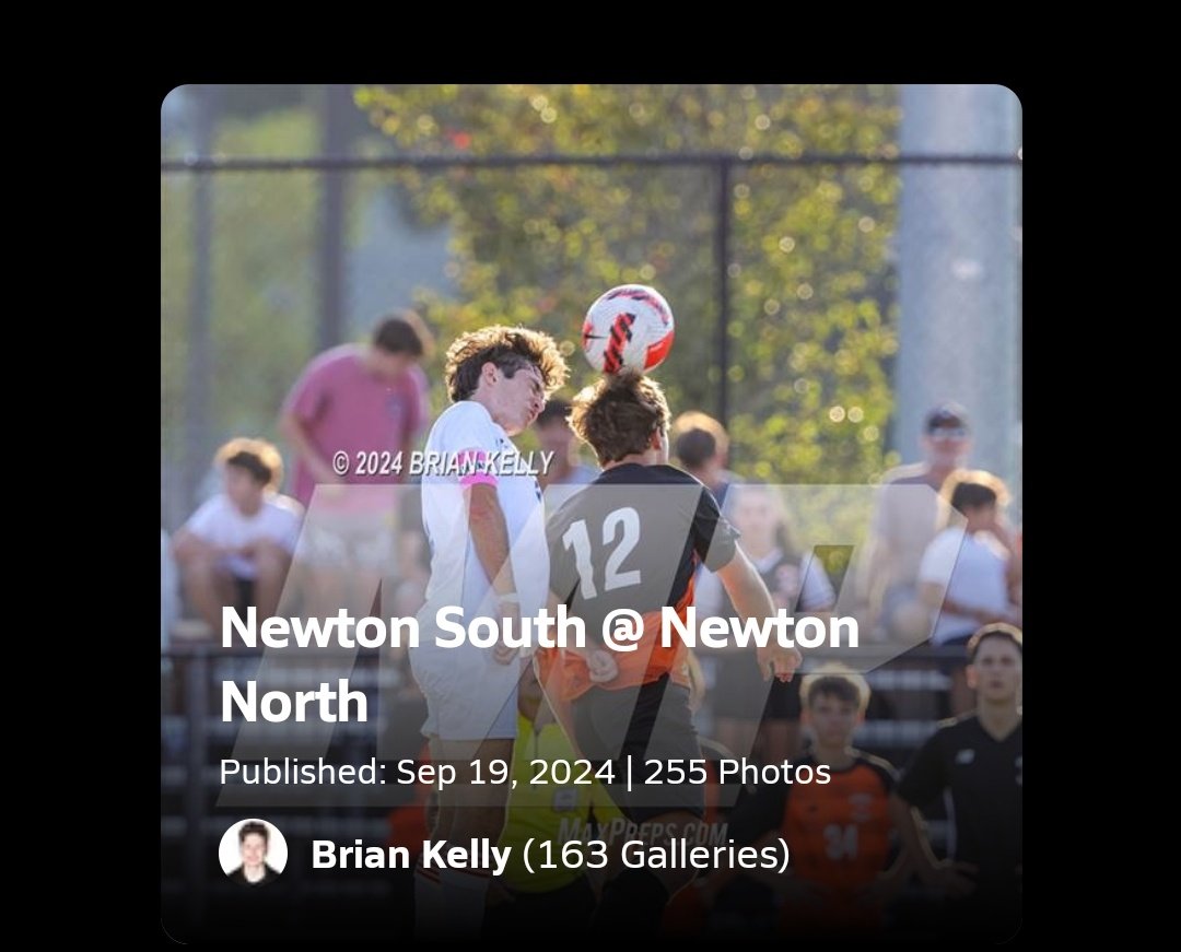 Photos from Newton North vs Newton South 9/14/2024 is now posted on maxpreps!!

Gallery link:maxpreps.com/photography/ga…