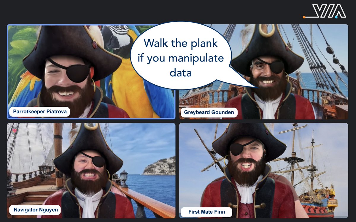We ❤️ "Talk Like a Pirate Day". After all, who doesn’t have a little Jack Sparrow in them? 🏴‍☠️

Of course, the rest of the year, we are anti-pirate. We proudly support the <a href="/USNavy/">U.S. Navy</a> and their mission to keep the seas safe. Dedicated VIA followers will know we fight data pirates,