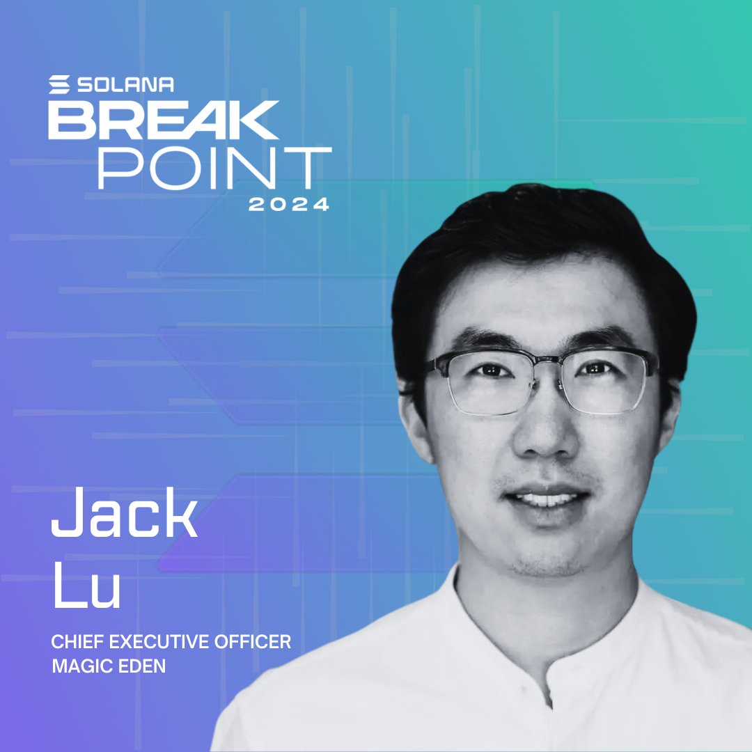 Join Magic Eden CEO, Jack Lu, at Breakpoint for a key note at 12:35 this Saturday to learn about his vision for the future of Magic Eden.

Emmy might be there..