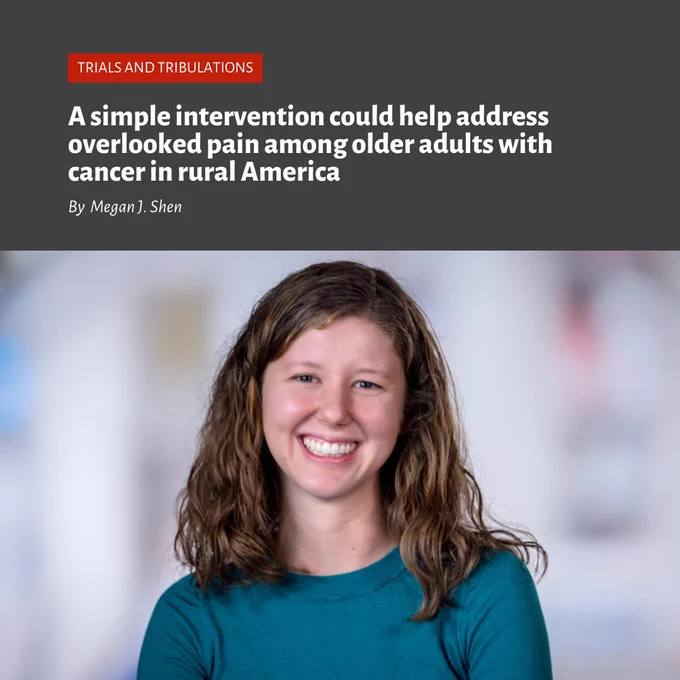 A simple intervention could help address overlooked pain among older adults with cancer in rural America. By Megan J. Shen.