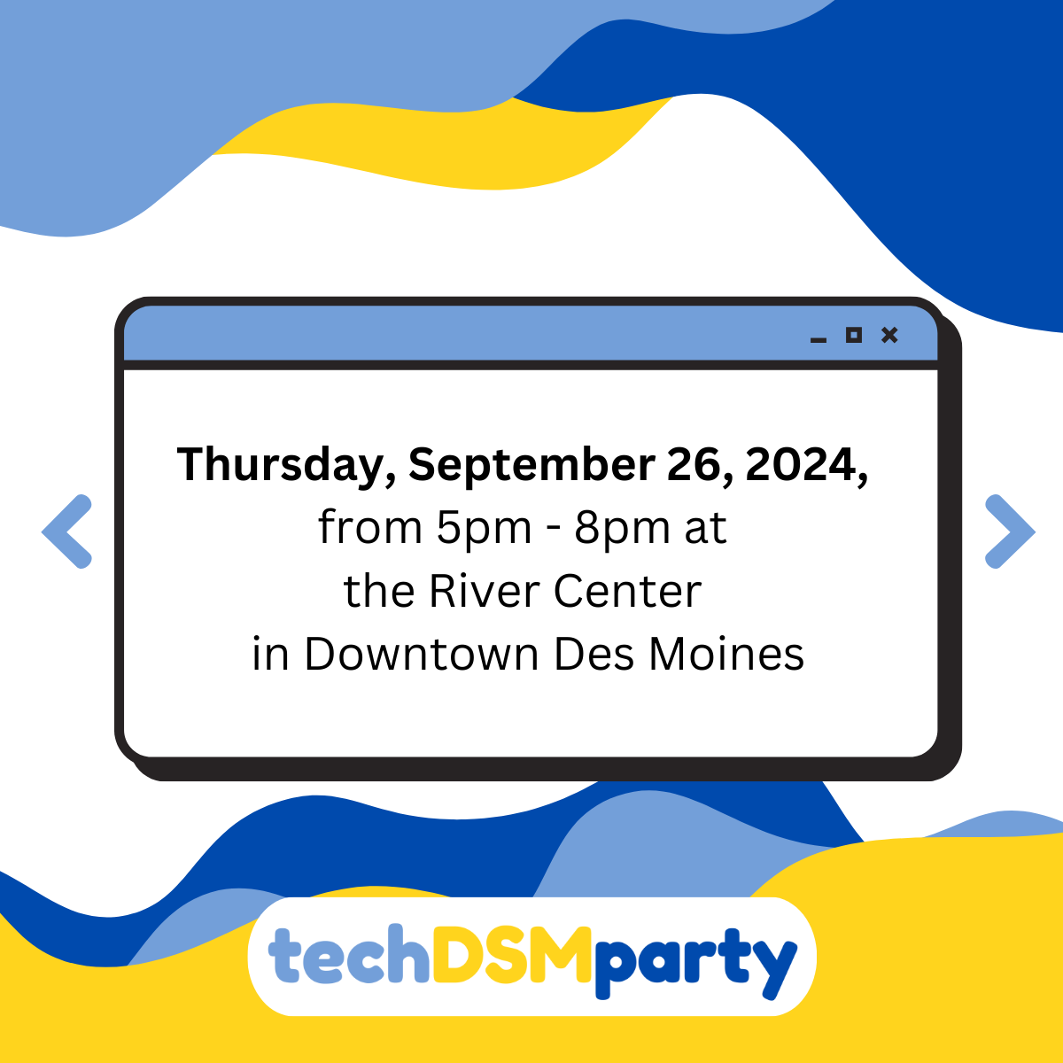 DSMTechParty's tweet photo. ONE WEEK from the big day - techDSMparty is on Thursday, September 26th!  Reserve your FREE ticket here:  https://t.co/ZauzmVf4GA

#techDSMparty2024 #community #technology #techDSMparty #celebrate https://t.co/flZ3CysyiZ