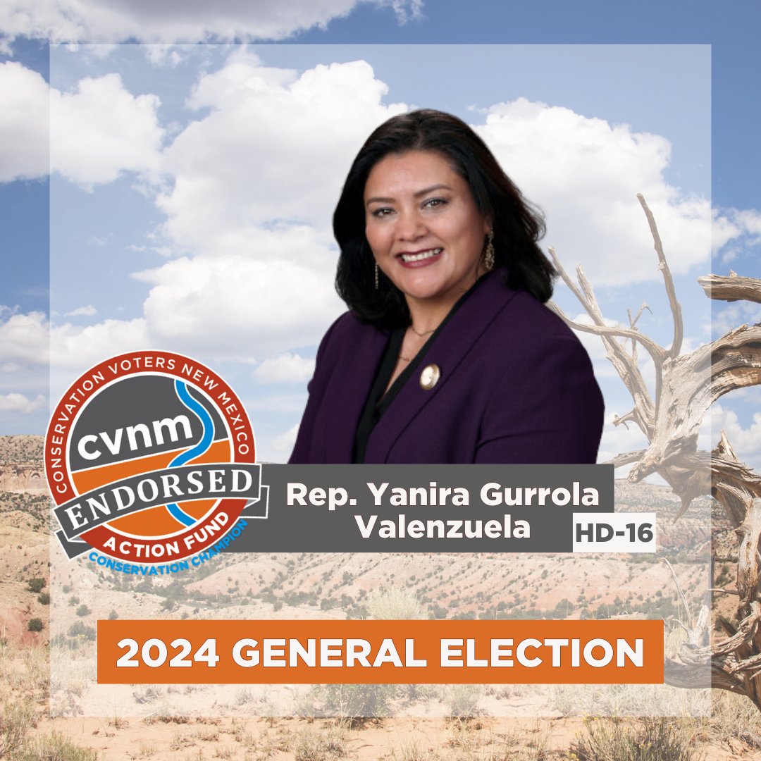 <a href="/josephfornm/">Joseph Hernandez for New Mexico</a> <a href="/eliseoalcon/">Eliseo Alcon</a> <a href="/AndresRomeroNM/">G. Andrés Romero</a> <a href="/JavierForNM/">Speaker Javier Martínez</a> <a href="/proybalcaballer/">Patricia For NM</a> <a href="/DayHochmanVigil/">Day Hochman-Vigil for HD15</a> <a href="/yanira4NM/">Yanira Gurrola Valenzuela</a> has earned a 100% lifetime score on CVNM's Conservation Scorecard! #NMpol #NMleg