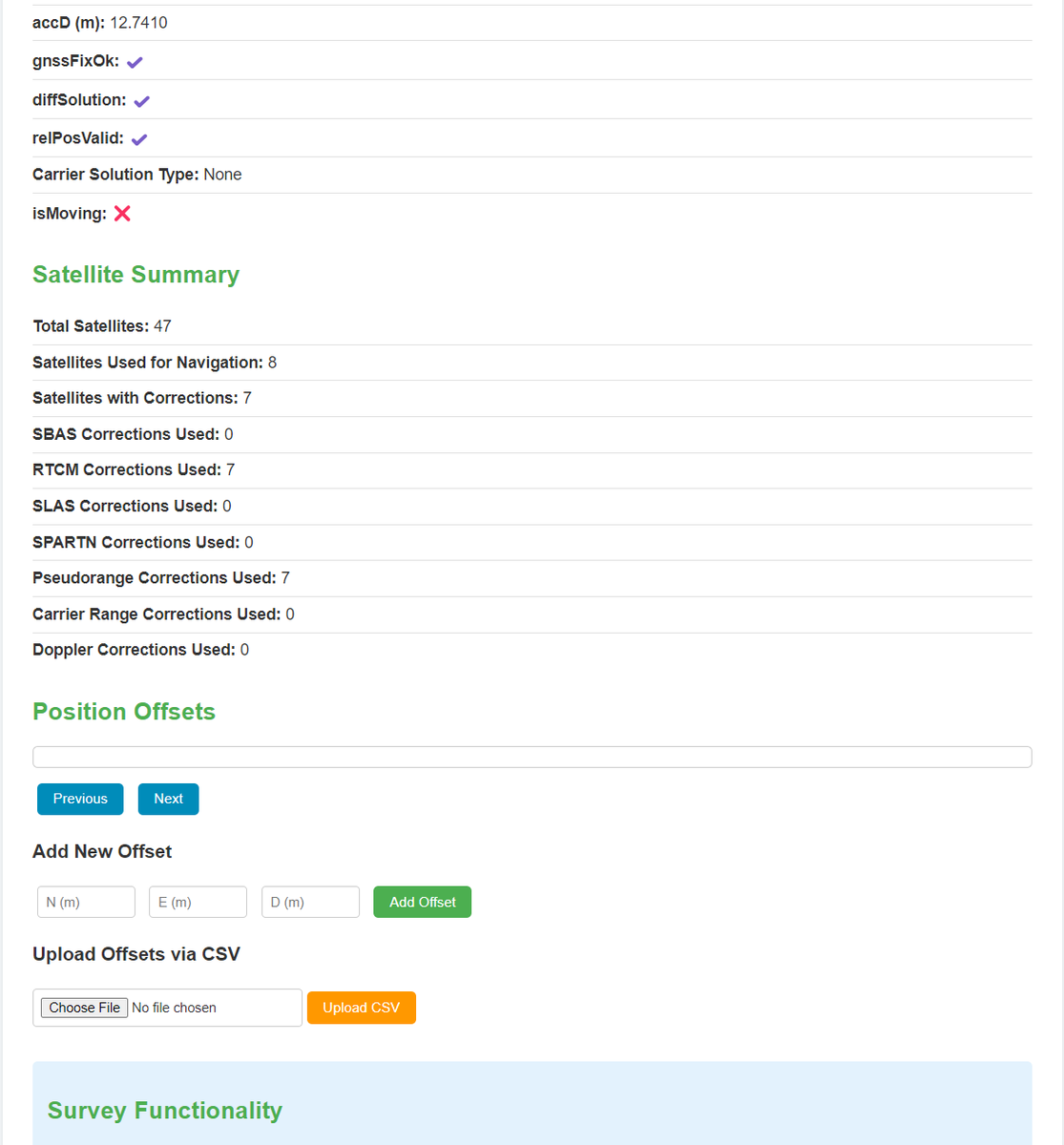 DevWillTech's tweet image. #o1preview Managed to create an Arduino program for GPS surveying using a ZED-F9P connected to a RP2040W. Program in total is around 1300 lines of code  and took around 4 or 5 messages back and forth to get it feature complete. Every output requested was fully functional.