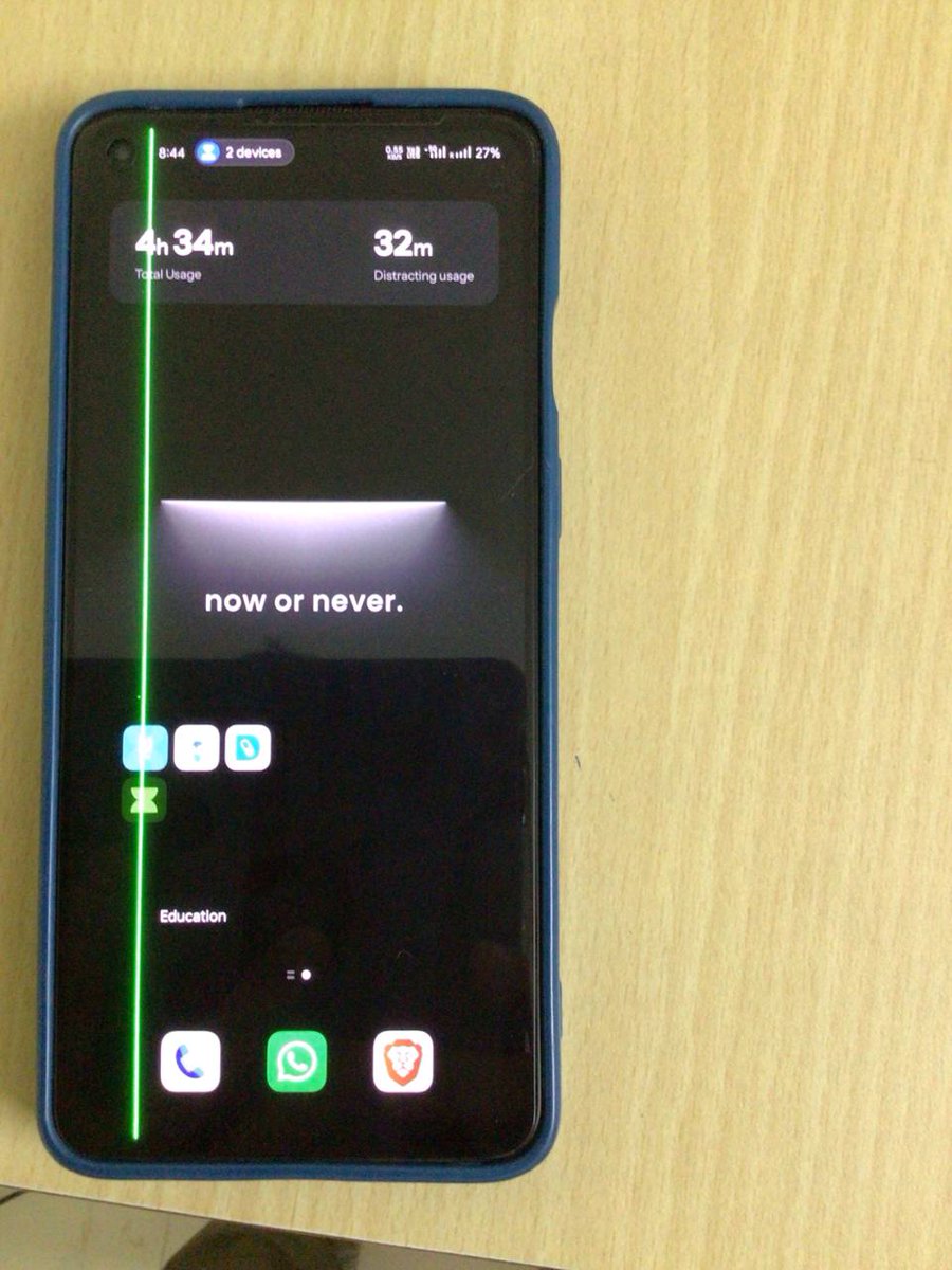 Sincerely saying! 😡 Don't buy OnePlus!!!
Got my <a href="/OnePlus_IN/">OnePlus India</a> 9R screen changed last year because of a pink line and almost 1 year back got a green line again. <a href="/geekyranjit/">Ranjit</a> <a href="/GyanTherapy/">Rakesh</a>  <a href="/techwiser/">Techwiser</a> <a href="/mrtechpedia/">Devanshu Dhandhal</a> <a href="/onepluscareIN/">OnePlus Support India</a> <a href="/OnePlusClub/">OnePlus Club</a> <a href="/Trolling_isart/">ᴛʀᴏʟʟɪɴɢ ɪꜱ ᴀɴ ᴀʀᴛ</a> <a href="/Cartidise/">Noah Cat</a> <a href="/AnshuTechblog/">Anshu</a>