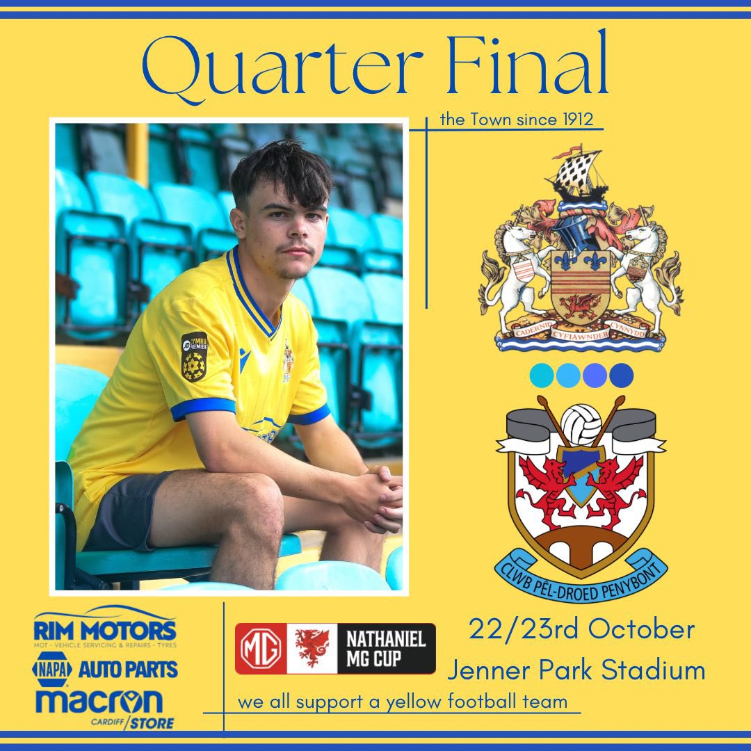 𝐍𝐚𝐭𝐡𝐚𝐧𝐢𝐞𝐥 𝐌𝐆 𝐂𝐮𝐩 𝐃𝐫𝐚𝐰

We will face <a href="/PenybontFC_/">Penybont FC</a> home in the Quarter Final. 

#YourTownYourTeam