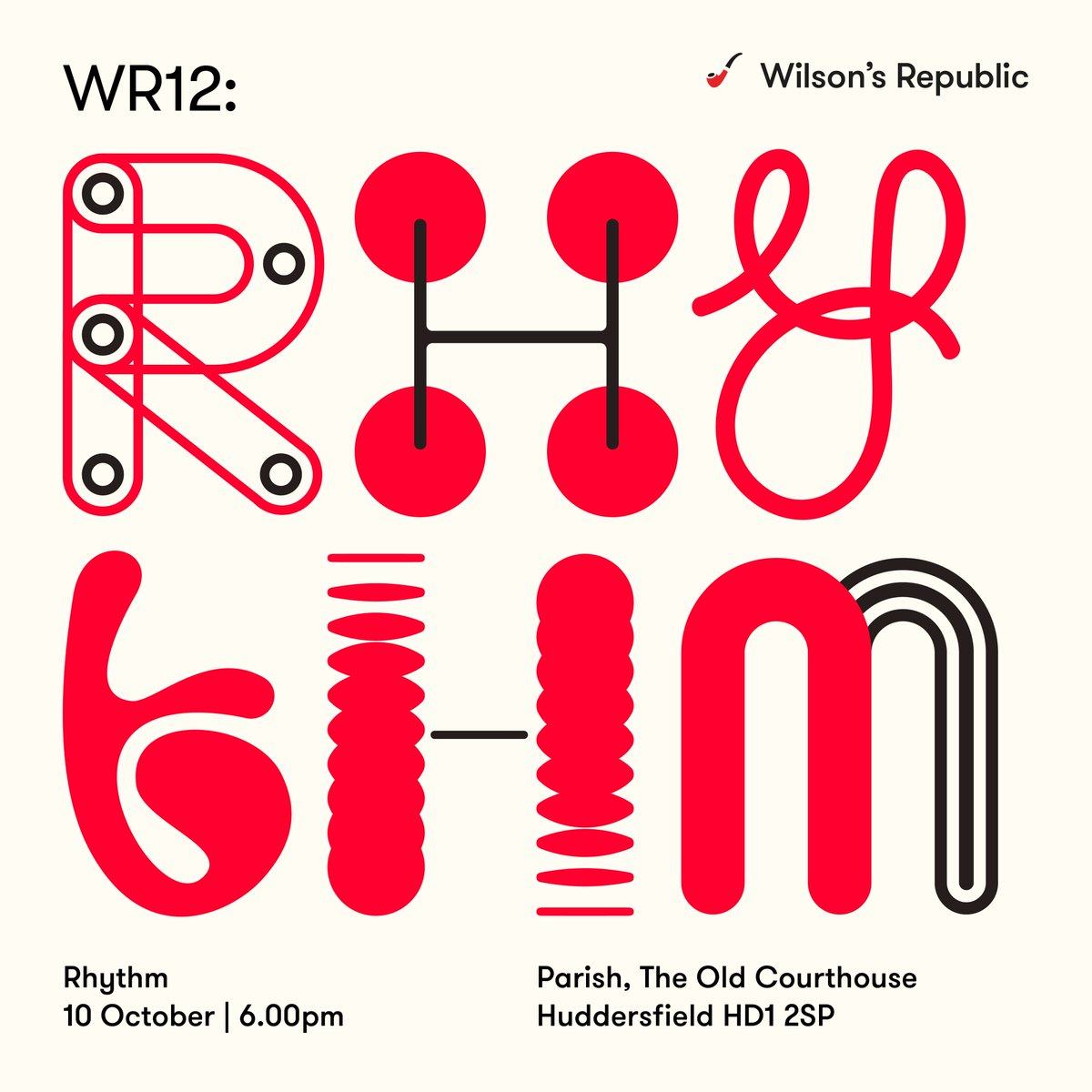 You’ve waited patiently folk &amp; here’s the news! Our second event of the year! 👏🏼 📣 WR12 is all about “Rhythm”. 

We have two top creative speakers on the bill &amp; TICKETS ARE ON SALE NOW!!!! Head on over to Eventbrite to secure yours. 🎟️ 
👉🏼 eventbrite.co.uk/e/wilsons-repu…