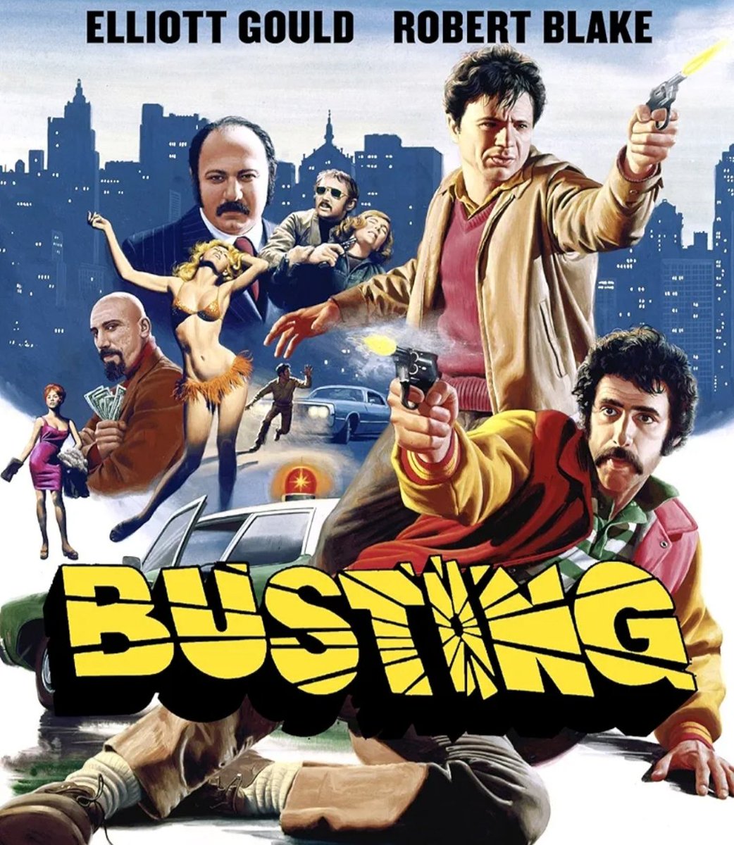 TiberiusTusken's tweet photo. Today's movie, the 70s cop flick BUSTING.
Directed by Peter Hyams in 1974, and starring Elliot Gould and Robert Blake as two vice cops.
This is much better than I remembered.
#busting #peterhyams #elliottgould #robertblake #70scinema #copmovie https://t.co/mZRdsZ6HG3
