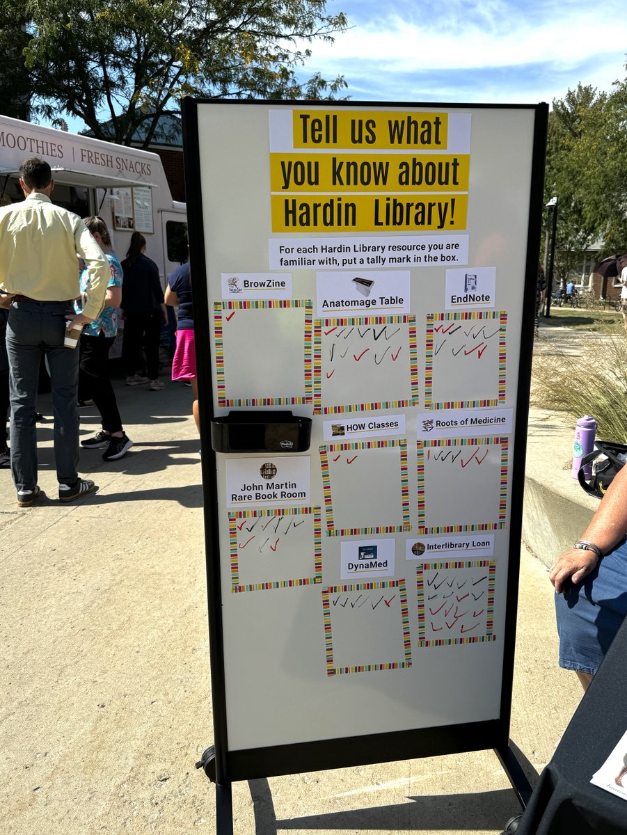 The @HardinLib shared resources and support through a fun and interactive game! Did you see them at Science Thursdays today?

If you missed their booth, you can read about the #HardinLibrary latest renovations here &gt;&gt;&gt; blog.lib.uiowa.edu/news/2024/08/2…
