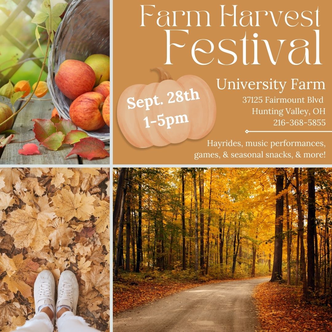 The 2024 Edition of the Farm Harvest Festival is Fast approaching - hope we'll see you there! 

More information can be found at the link below:
case.edu/farm/farm-food…