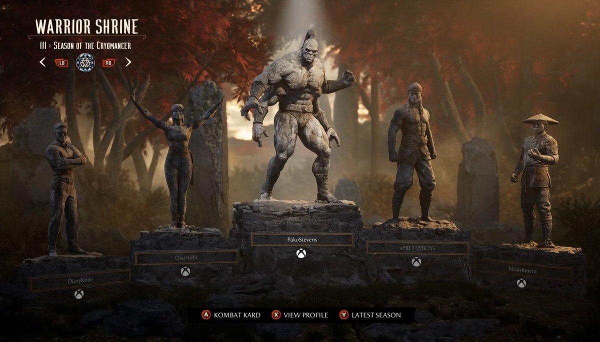 Warrior Shrine is Netherrealm Studios way of telling you who is bitchless, jobless and most carried players in the game