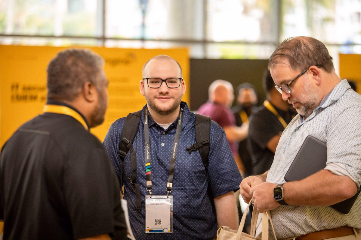 manageengine's tweet photo. Day 1 at the San Diego user conference has kicked off!
We’re glad to see all the happy faces and look forward to an exciting day.
#UserConfUSA https://t.co/yEheCsjwXE