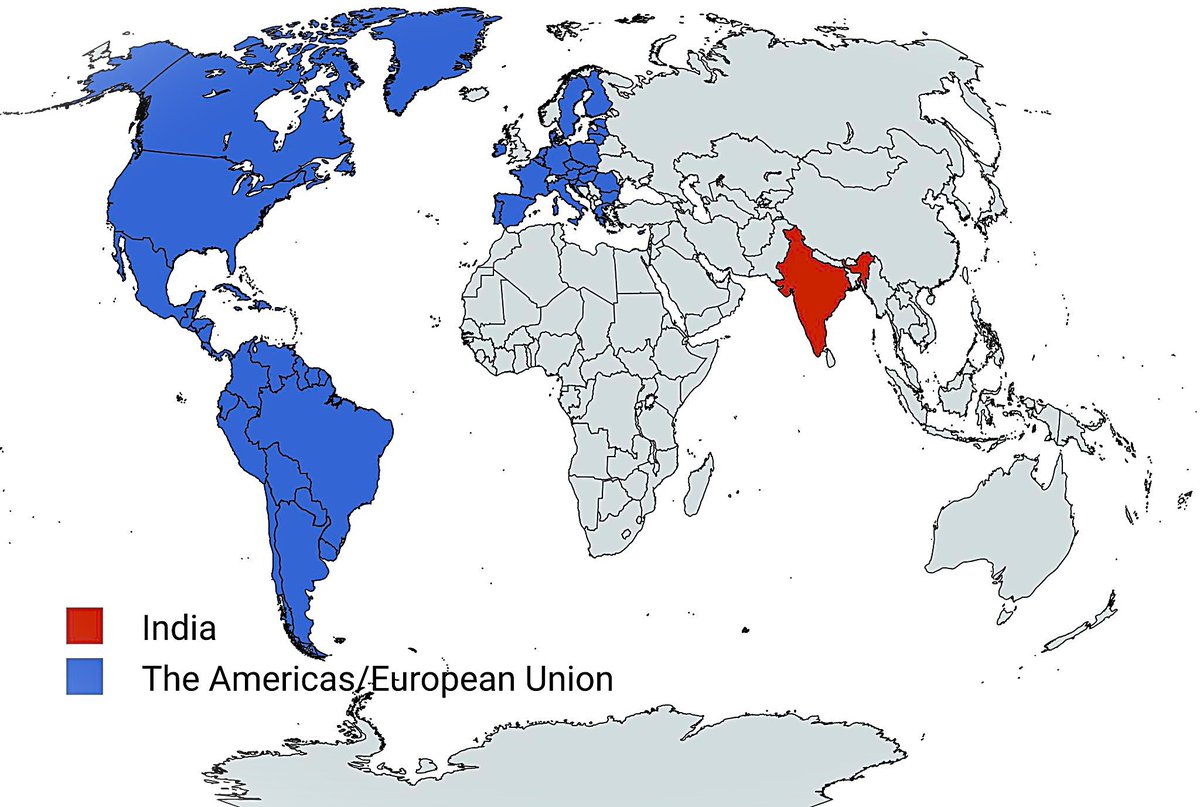 India Has a Population Comparable to the Americas and the EU Combined