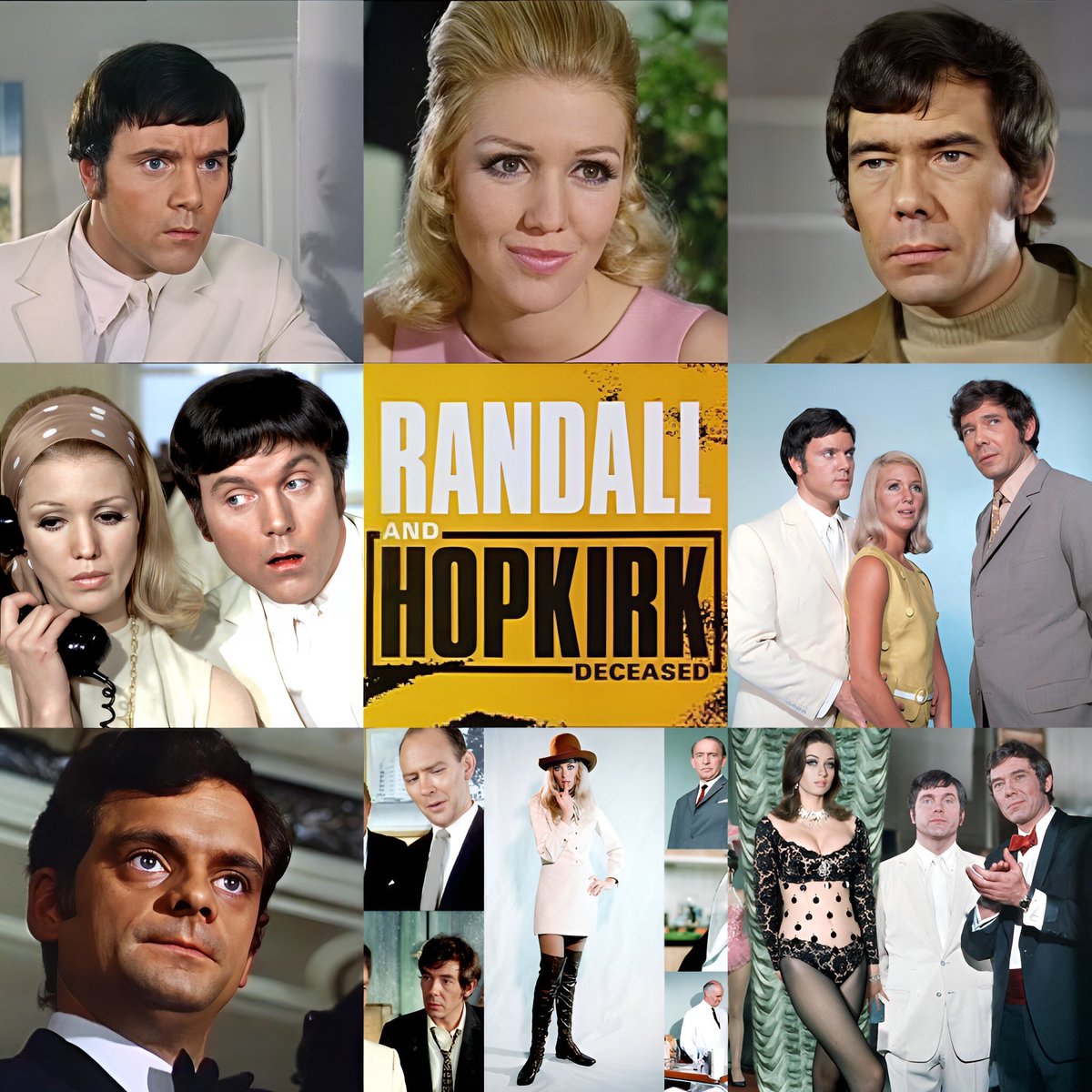 Classicbritcom's tweet photo. Randall and Hopkirk (Deceased) first aired on this date in 1969. It starred Mike Pratt, Kenneth Cope and Annette Andre. https://t.co/LtVg0jPHDd