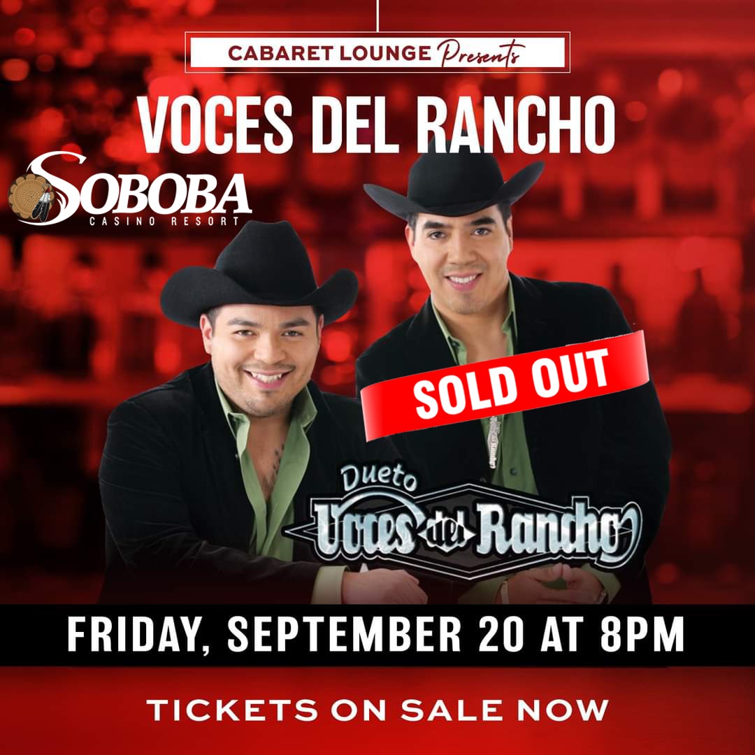 GRACIAS / Thank You #SoldOut #lasvocesdelrancho en Soboba Casino Resort #SanJacintoCa #hemetcalifornia #NuevoCa #morenovalley
