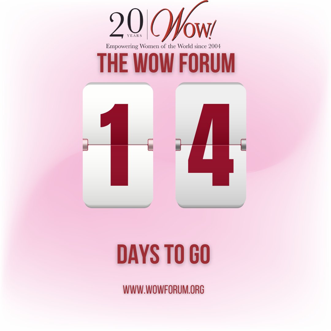🚨 Tickets are selling fast! Don’t miss out! 🚨
The WOW Forum is back, and you’re invited! Join us on Friday, October 4, 2024
 Reserve your spot today: Visit wowforum.org to secure your tickets before they’re gone!

#WOWForum2024 #Networking #Inspiration #Empowerment