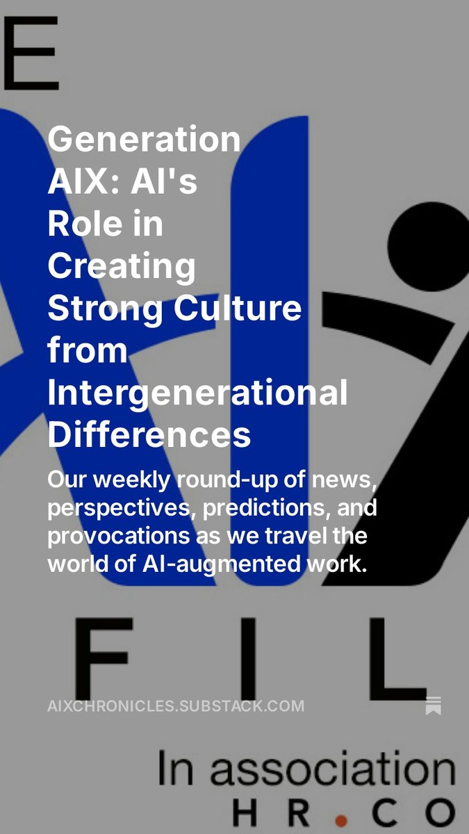 AI can increase visibility and reach across the organization to overcome real or imagined generational barriers to facilitate learning, spur professional/personal growth, and strengthen company culture. shorturl.at/LFnbw