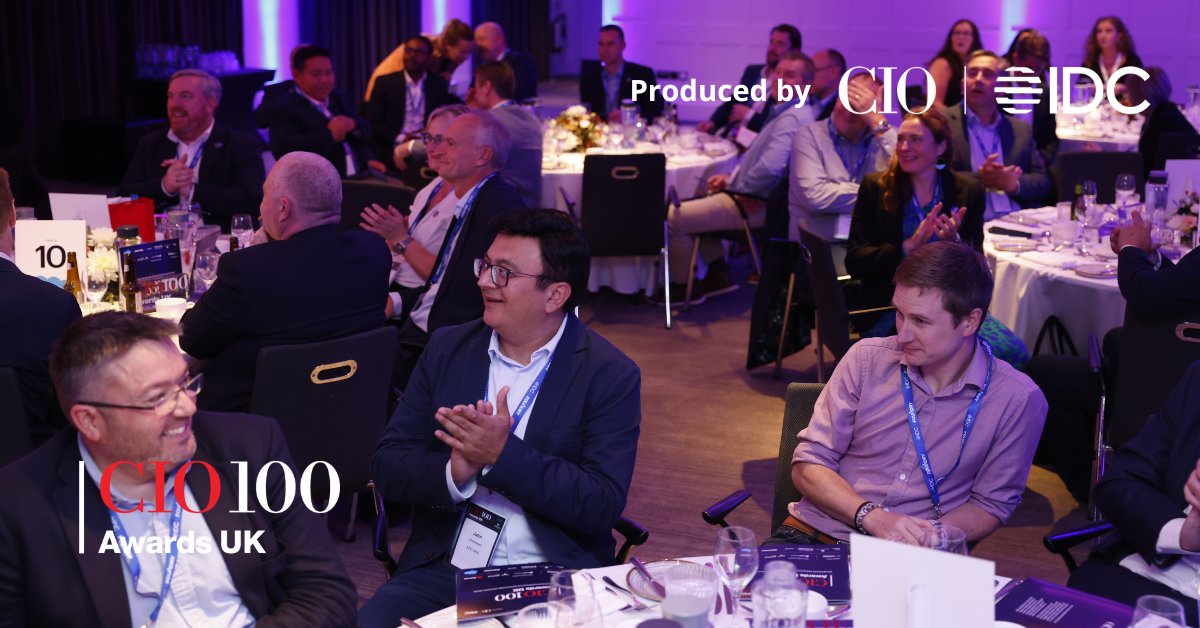 A great day at the #CIOSummitUK topped off with the #CIO100UK Awards