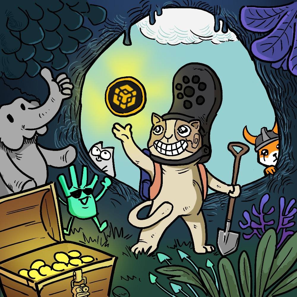 bnbcatmeme's tweet photo. The cat's journey continues and only the persistent cat gets the treasure! https://t.co/nFudy0Rgxw