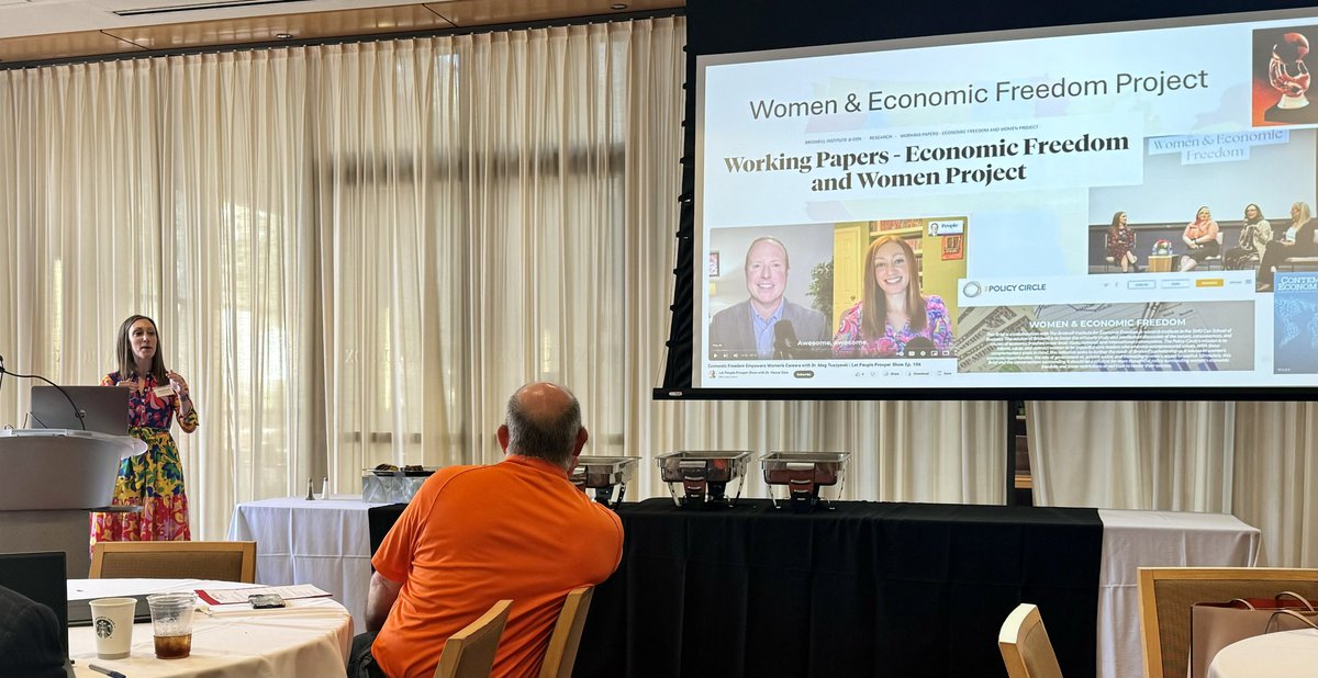 Vance Ginn (@vanceginn) on Twitter photo Great presentation by <a href="/MegTuszynski/">Meg Tuszynski</a> talking about women and economic freedom!
Donāt miss her on my Let People Prosper Show: vanceginn.substack.com/p/271-removing⦠<a href="/SMUCoxBridwell/">Bridwell Institute for Economic Freedom</a> Great presentation by <a href="/MegTuszynski/">Meg Tuszynski</a> talking about women and economic freedom!
Donāt miss her on my Let People Prosper Show: vanceginn.substack.com/p/271-removing⦠<a href="/SMUCoxBridwell/">Bridwell Institute for Economic Freedom</a>