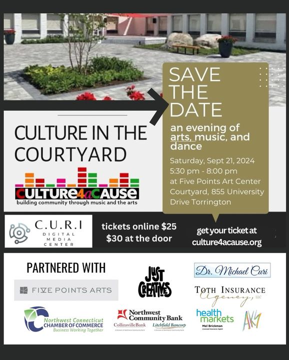 Don’t miss “Culture in the Courtyard” presented by Culture 4 a Cause