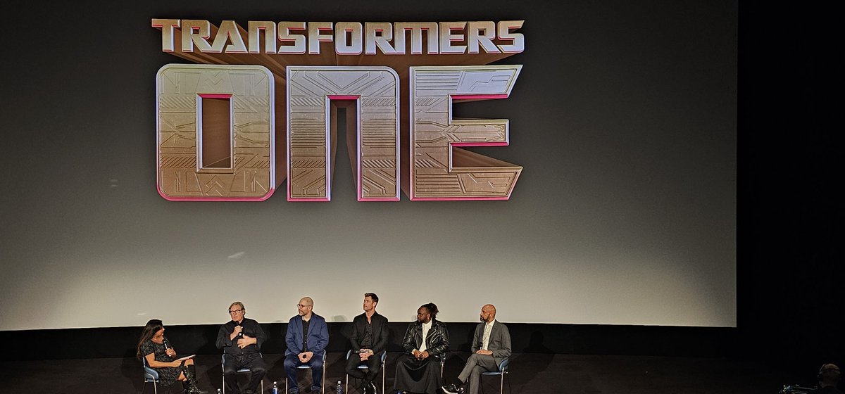 Franglais27's tweet photo. Loved Transformers One! Great to see Chris Hemsworth and Brian Tyree Henry on stage for the Q&amp;A! #film #transformersonemovie @ParamountUK https://t.co/G5TSKPzsbG