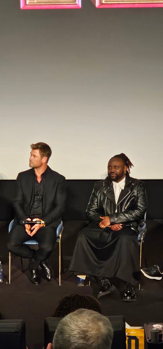 Franglais27's tweet photo. Loved Transformers One! Great to see Chris Hemsworth and Brian Tyree Henry on stage for the Q&amp;A! #film #transformersonemovie @ParamountUK https://t.co/G5TSKPzsbG