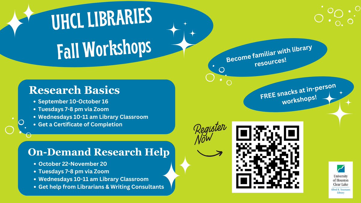 UHCLlibrary's tweet photo. Mark your calendars! https://t.co/CkXA04Z9EP