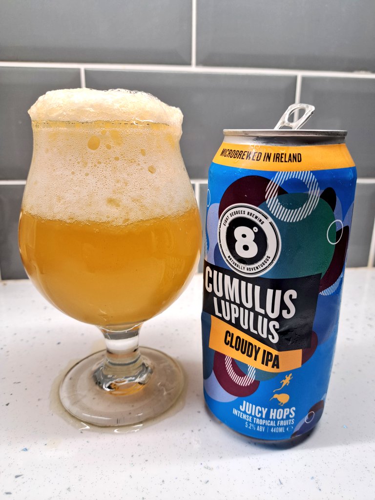 Top tip: If you want to make the one beer that you're having even cloudier than advertised, accidentally leave it in the freezer for too long and squeeze it out like a ketchup bottle.