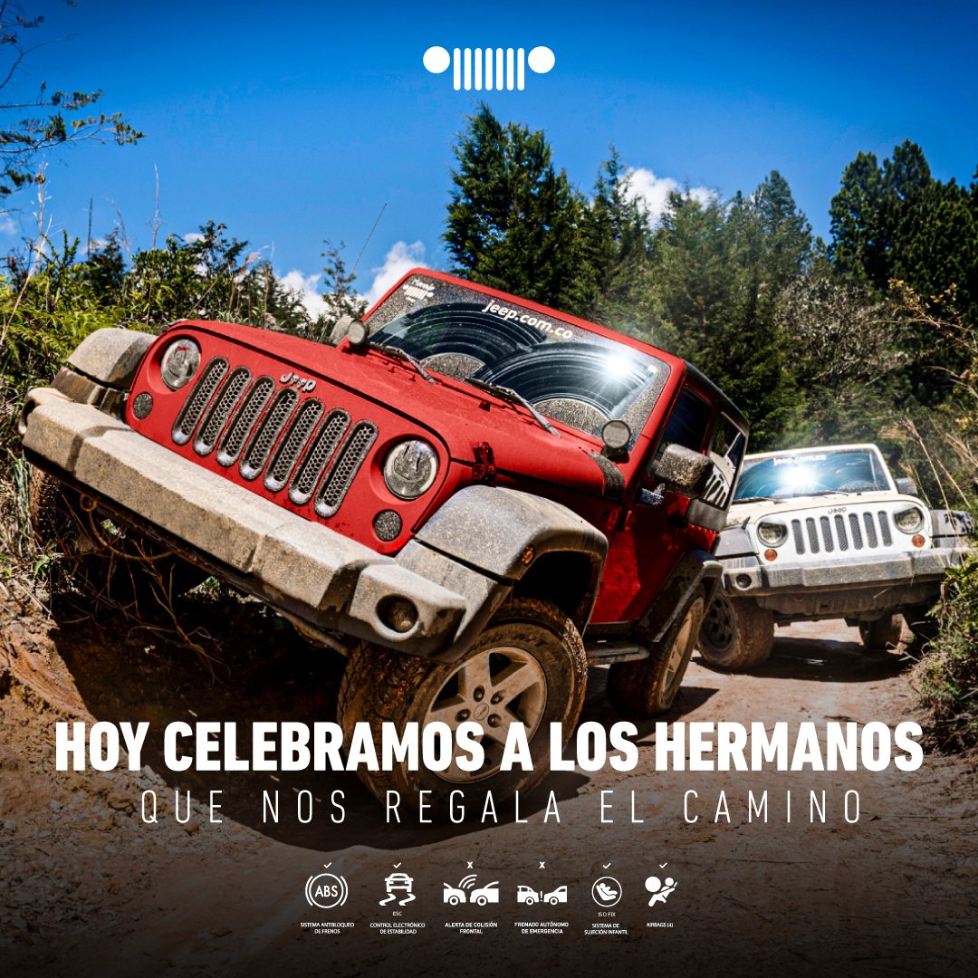 La carretera es el mejor terreno para encontrar a la familia que comparte el amor por conquistar nuevos destinos.

#ManadaJeep #JeepColombia #EmbarrableConJeep #JeepxLovers #hermano #hermanos #brothers #diamundialdelhermano