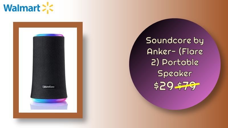 offersuniversal's tweet image. Soundcore by Anker- (Flare 2) Portable Speaker $29 Was $79

➡️ buff.ly/3TvCtIX

#walmartfinds #dealsAndSave #Electronics #Sound
