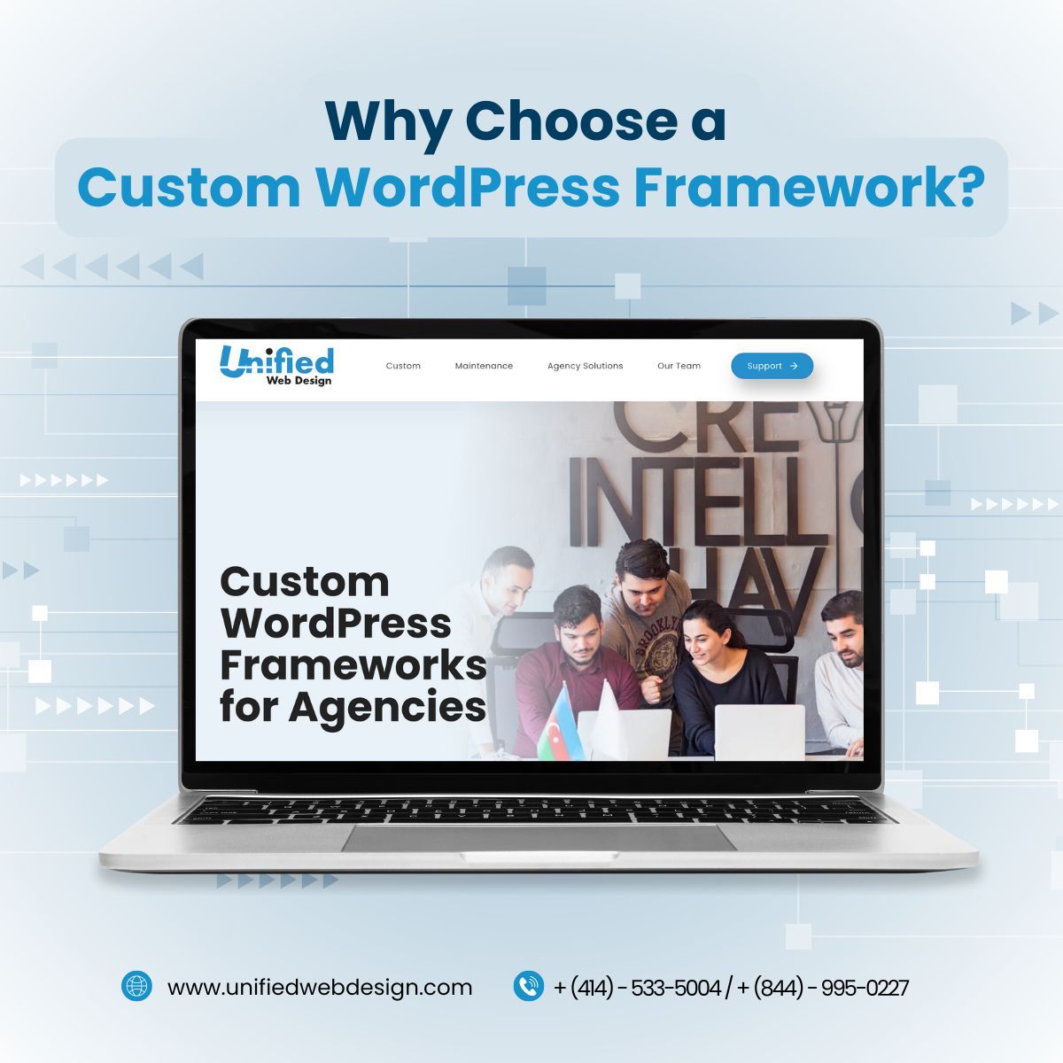 UnifiedWD's tweet image. Facing agency roadblocks? We&apos;ve got a solution! 

Choose our #CustomWordPress Framework for:

✅ Tailored solutions ✅ Streamlined development ✅ Top-tier tools like AgencyForge ✅ Expert support &amp;amp; updates

Transform your agency’s efficiency today! 👉 buff.ly/45vgAhg