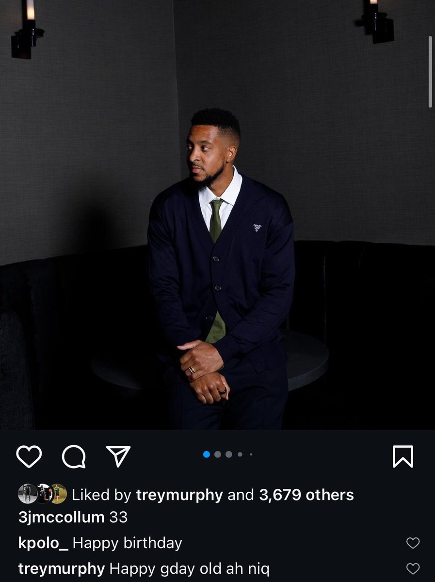 sideshowbrady's tweet photo. Trey Murphy wishes CJ a happy birthday https://t.co/LbWKS4aJWM