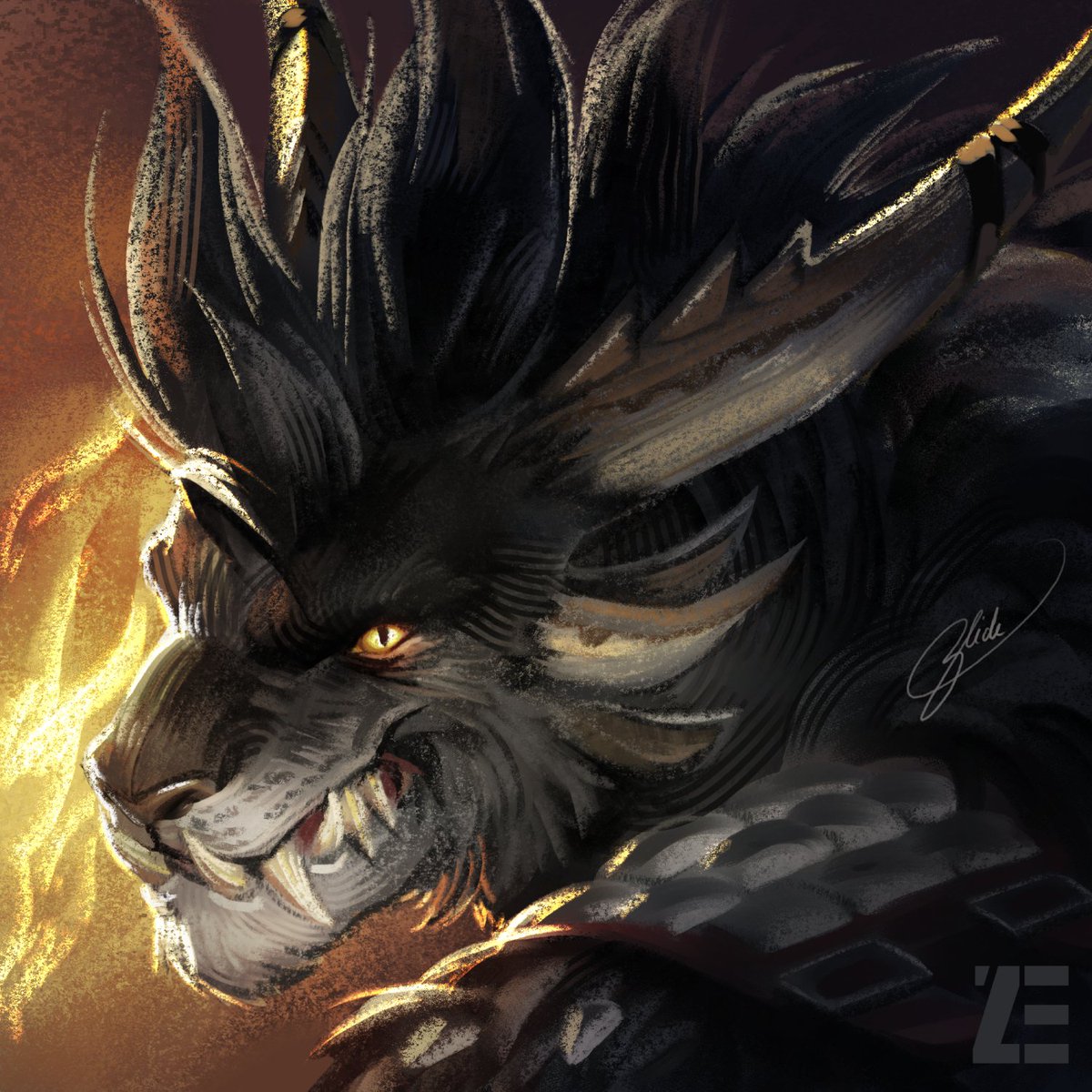 ZliDeArt's tweet photo. I’m starting to notice a pattern in how I design my Charr... 🤔
#guildwars2 #gw2charr https://t.co/pPOUPNqI5h